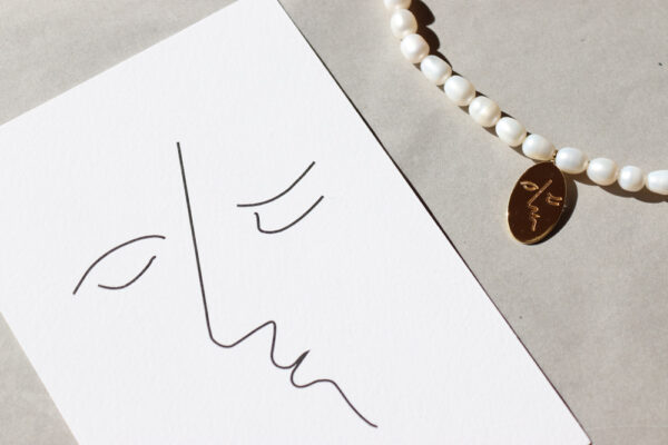 Kiss Pearl Kette Silber