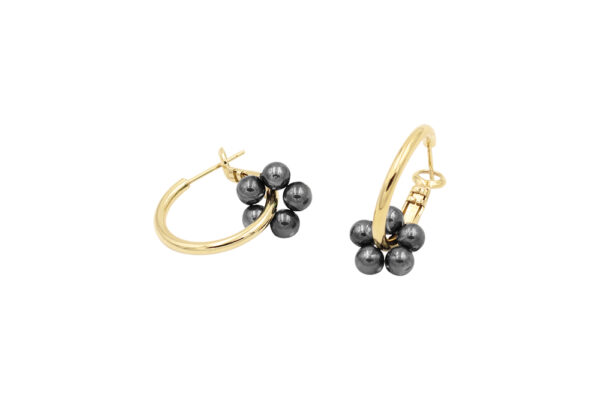 Bloom Earrings Black