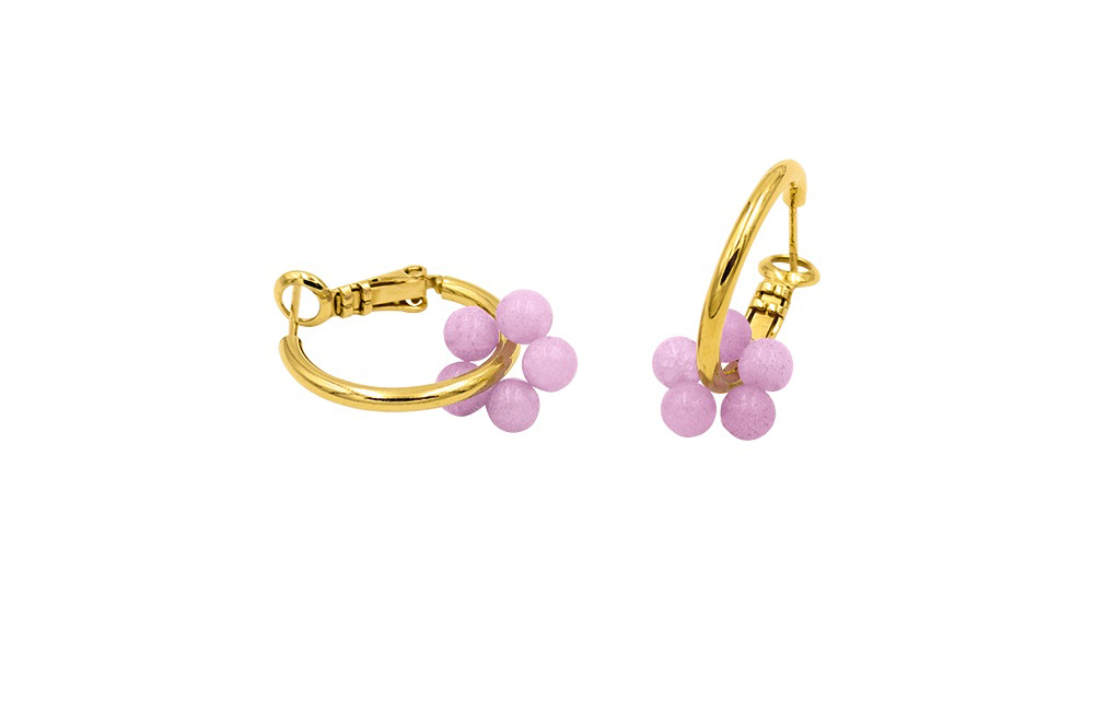 Bloom Lavanda Earrings Gold