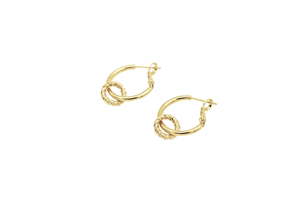 Crown Earrings Gold - Klimbim Barcelona