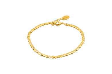 Hearts-BR-Gold Hearts Bracelet Gold