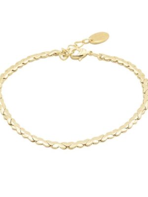 Hearts Bracelet Gold