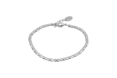 Hearts-BR-Silver Hearts Bracelet Silver