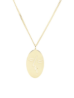 Kiss Necklace Gold