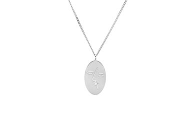 Kiss Necklace Silver