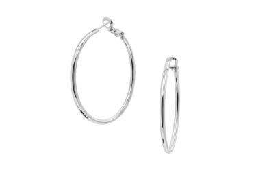 Sleek-Big-EA-Silver Sleek Big Earrings Silver