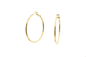 Sleek Hoop Big Earrings Gold