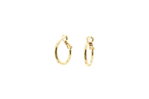 Sleek Hoop Small Ohrringe Gold