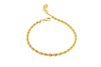 Twister-BR-Gold Twister Bracelet Gold