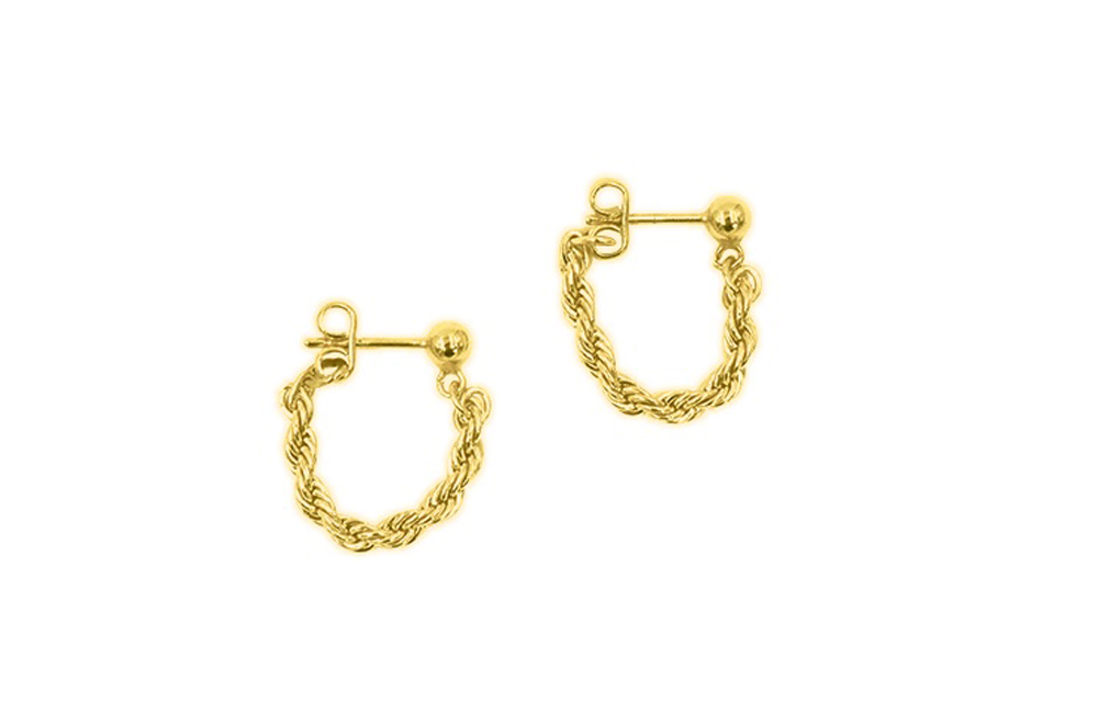 Twister Earrings Gold
