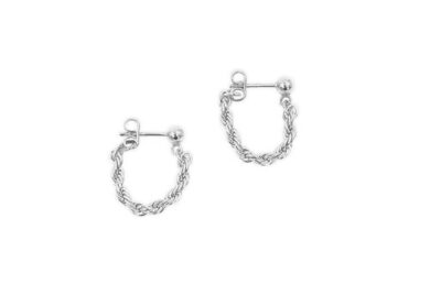 Twister Earrings Silver