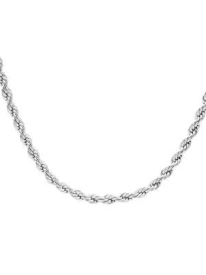 Twister Necklace Silver