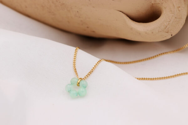Collar Bloom Verde Pastel