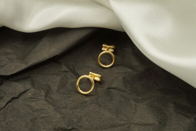 contour earrings bodegon black