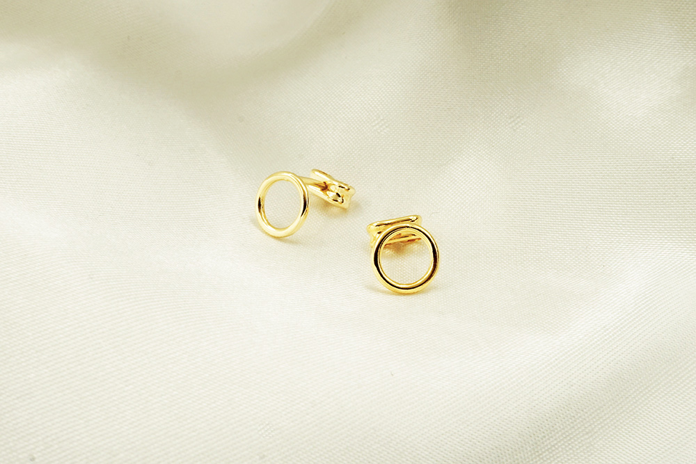 contour earrings gold bodegon