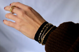 tina link big and twister chain bracelets model