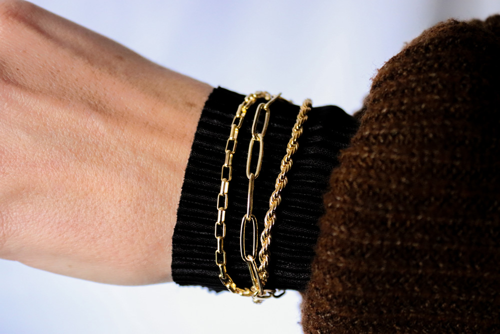 tina twister and link big chain bracelets zoom