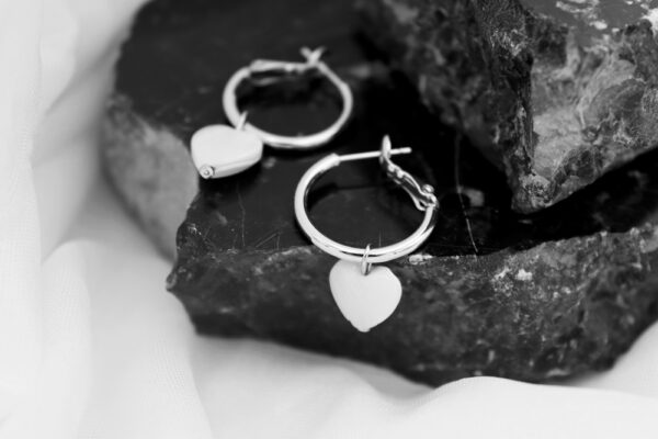 Herz Ohrringe Silber