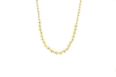 Milkyway Necklace with golden balls of hematite gemstones