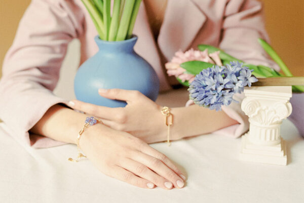 Bloom Big Armband Rot