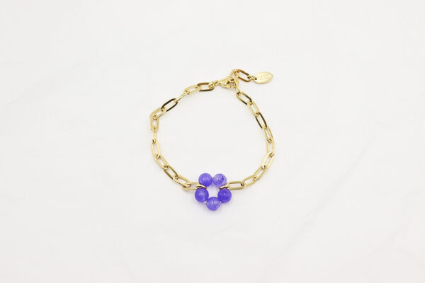 Bloom Big Armband Lila