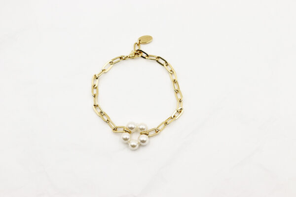 Bloom Big Armband Weiss