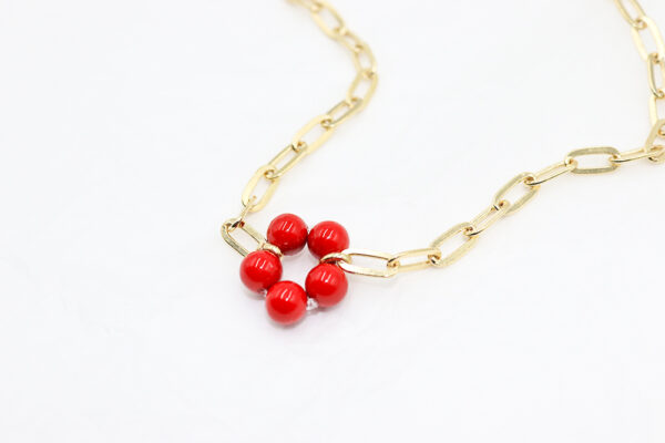 Collar Bloom Big Rojo