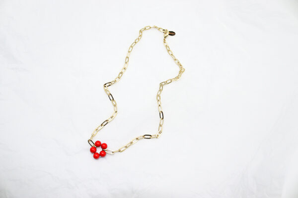 Collar Bloom Big Rojo