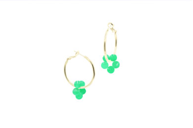 Bloom Big Earrings Green