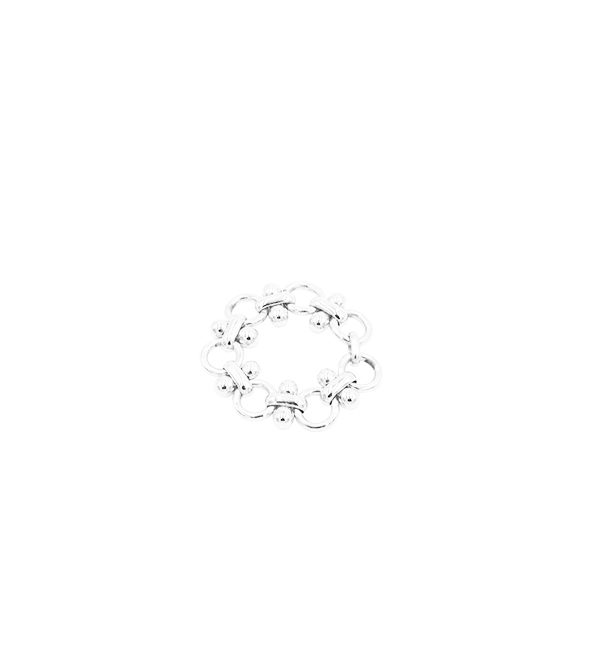 Meraki chain ring silver