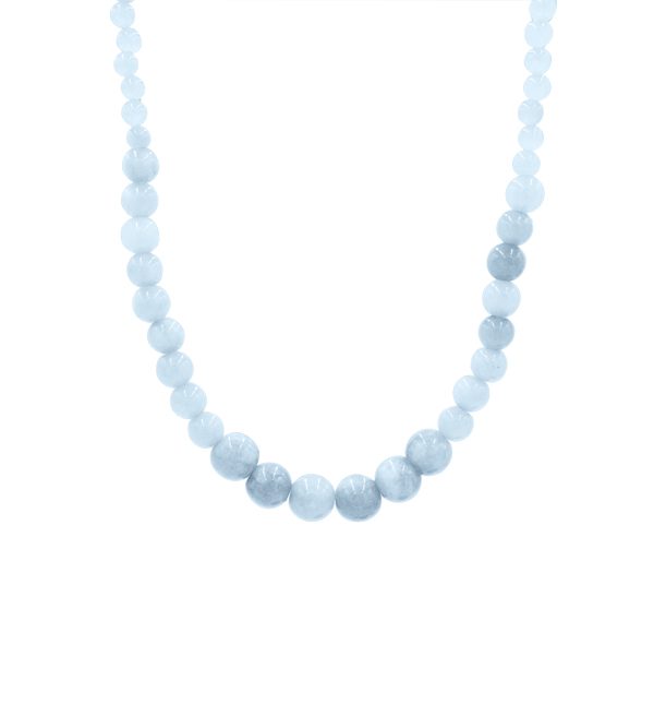 Milkyway Necklace sky blue with aquamarine beads