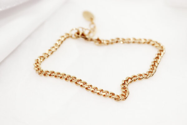 Curb Armband Silber