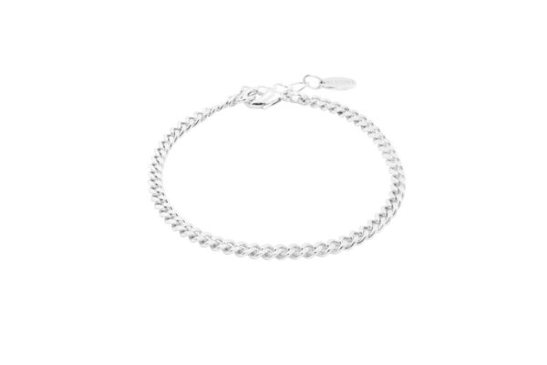 Curb Armband Silber
