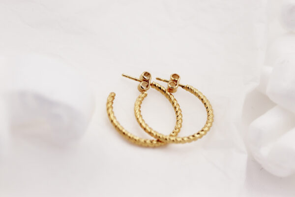 Twirl Ohrringe Gold