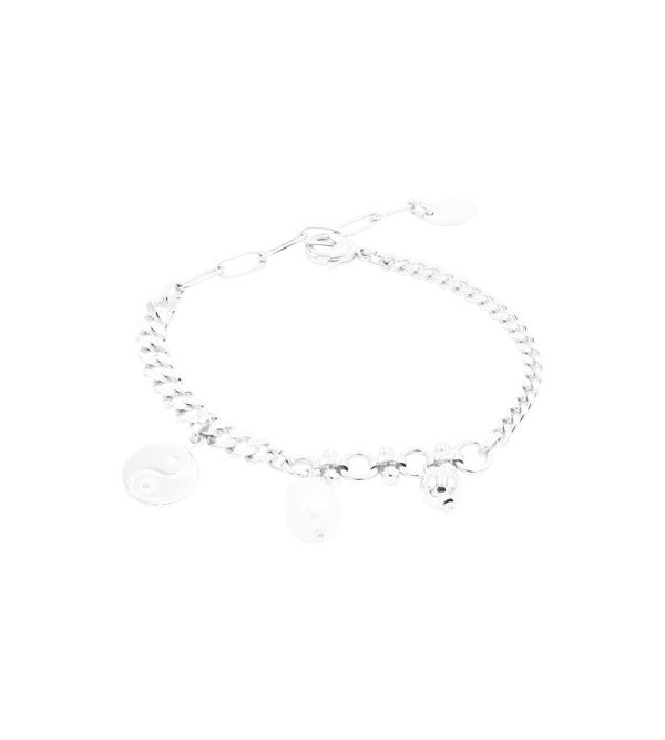 Meng Charms Bracelet Silver