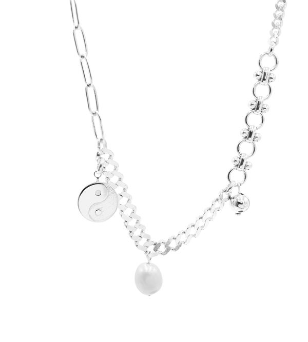Meng Charms Necklace Silver
