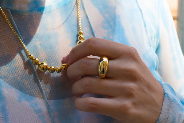 Hare Ring Big Gold