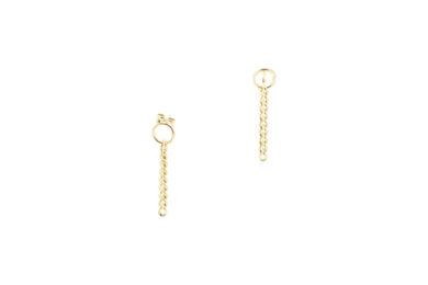 Curb Earrings Gold