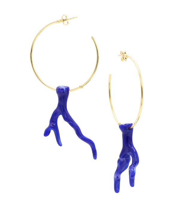 Coral Earrings Blue