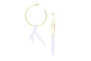 Coral Earrings White