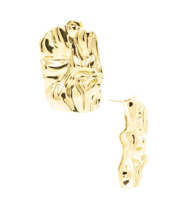 Flow Earrings Gold
