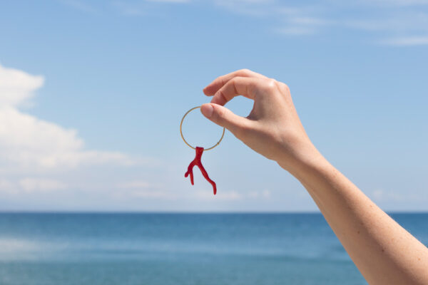 Coral Earrings Red