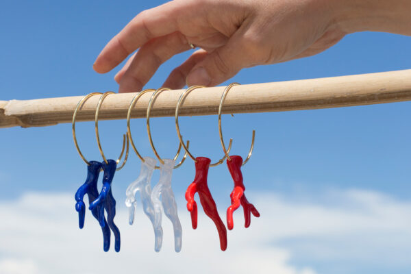 Coral Earrings Blue