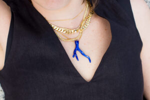 Coral Necklace Blue