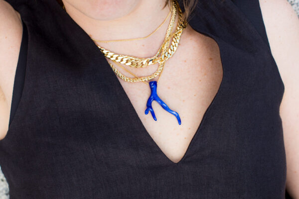 Coral Necklace Blue