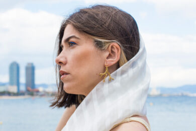 Stream Earrings Gold