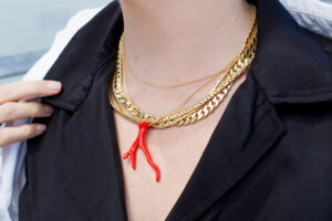 Coral Necklace Red