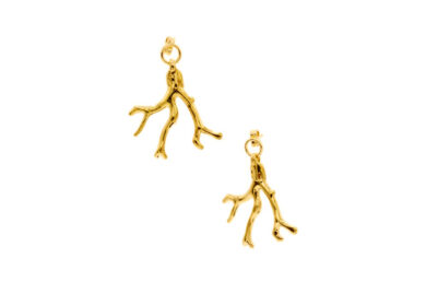 Stream-EA-Gold Stream Earrings Gold