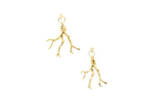 Stream Earrings Gold