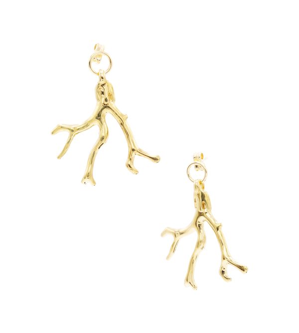 Stream Earrings Gold